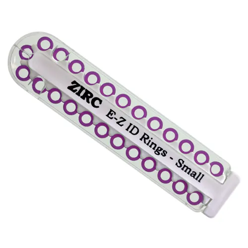 ZIRC E-Z ID CODE-RINGEN SMALL R NEON PAARS (25st)