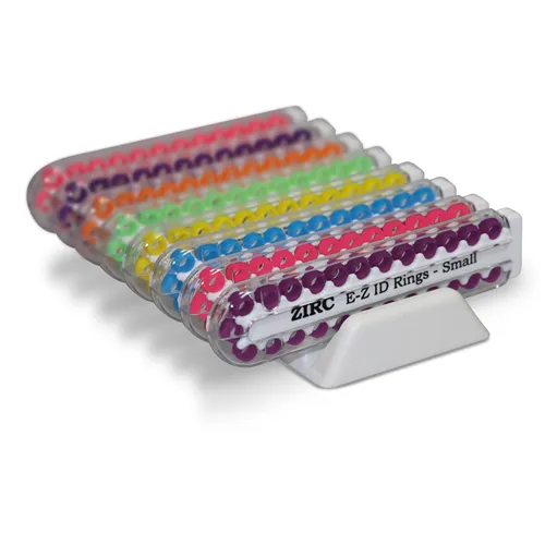 ZIRC E-Z ID CODE-RINGEN SMALL NEON ASSORTIMENT (8x25st)