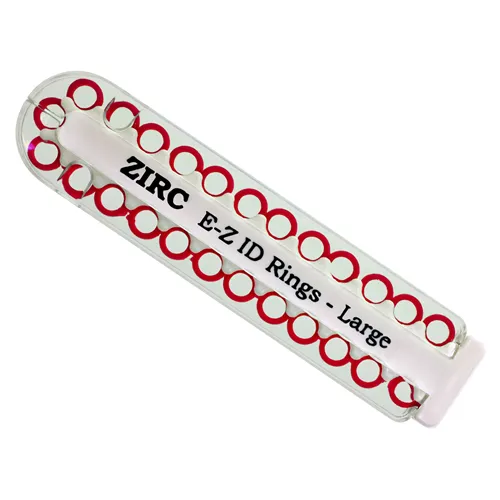 ZIRC E-Z ID CODE-RINGEN LARGE M ROOD (25st)
