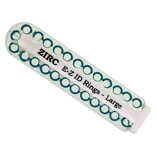 ZIRC E-Z ID CODE-RINGEN LARGE B BLAUW (25st)