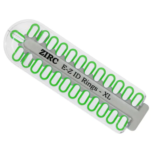 ZIRC E-Z ID CODE-RINGEN XLARGE NEON GROEN (25st)