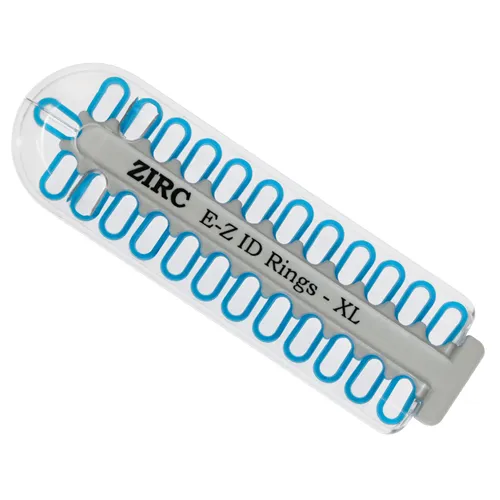ZIRC E-Z ID CODE-RINGEN XLARGE NEON BLAUW (25st)