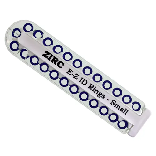 ZIRC E-Z ID CODE-RINGEN SMALL T DONKERBLAUW (25st)