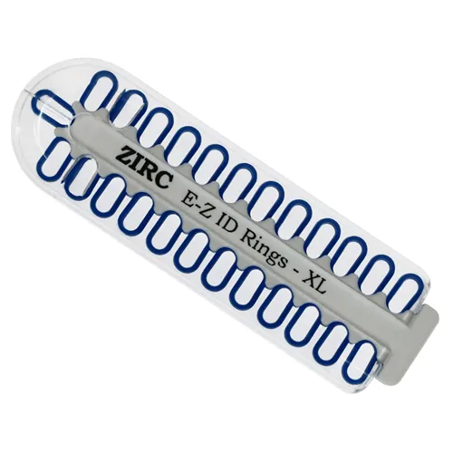 ZIRC E-Z ID CODE-RINGEN X-LARGE BLAUW (25st)