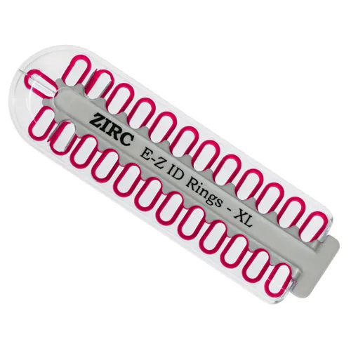 ZIRC E-Z ID CODE-RINGEN X-LARGE NEON ROSE (25st)