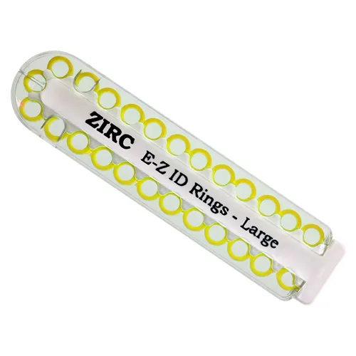 ZIRC E-Z ID CODE-RINGEN LARGE O GEEL (25st)