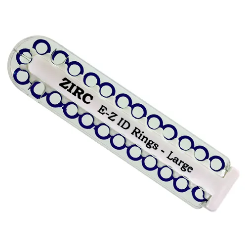 ZIRC E-Z ID CODE-RINGEN LARGE T DONKERBLAUW (25st)