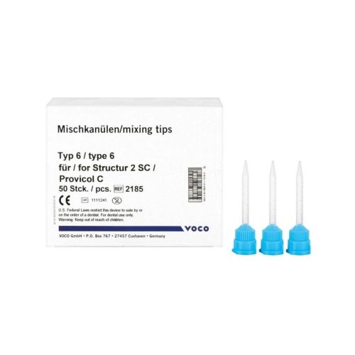 VOCO MIXING TIPS BLAUW TYPE 6 (50st)
