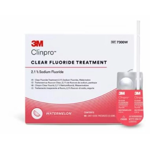 3M CLINPRO CLEAR FLUORIDEBEHANDELING L-POP WATERMELOEN (50x0,50ml) 7300W