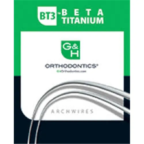 G&H BT3 BETA TITANIUM ARCHWIRE EUROPA II UPPER .019x.025 (10st)