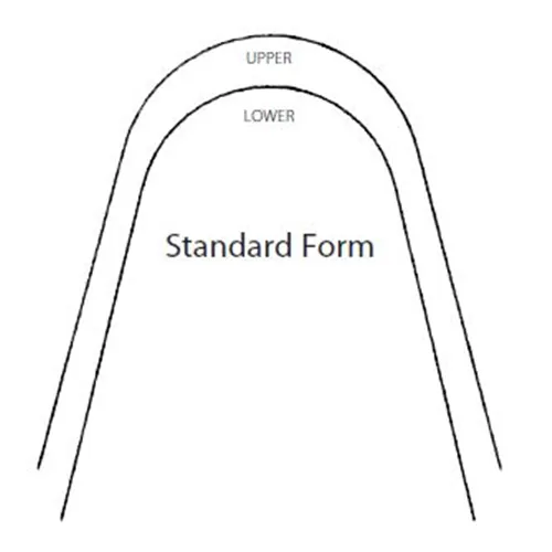 G&H NITI STANDARDFORM .020 UPPER G4SFU020 (25st)