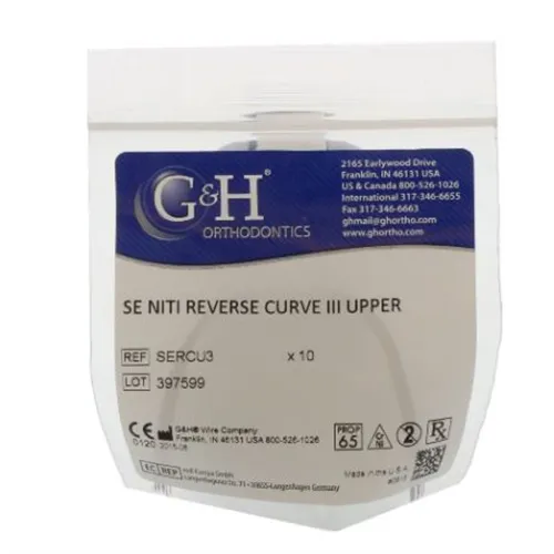 G&H SE NITI REVERSE CURVE III .014 UPPER (10st) SERCU3014
