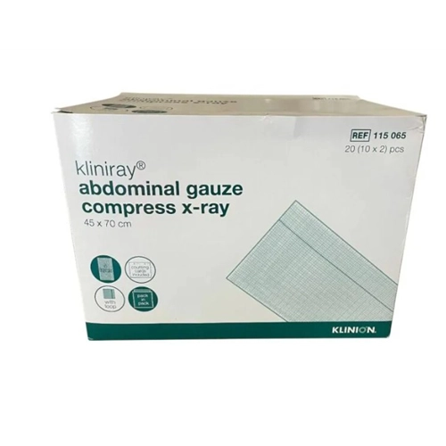 KLINION KOMPRES BUIKGAAS X-RAY PIP 45x70cm/4-laags (20st)