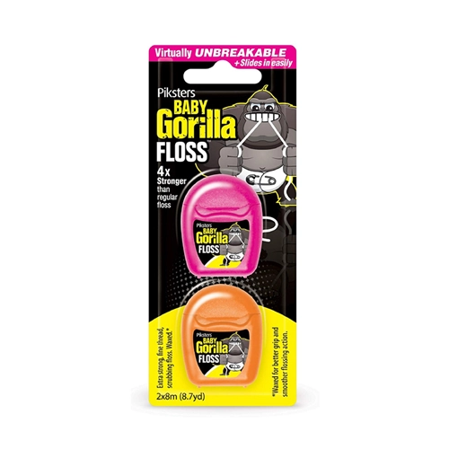 ERSKINE PIKSTERS GORILLA FLOSS WAXED X-STRONG TWIN-PACK (2x8mtr)