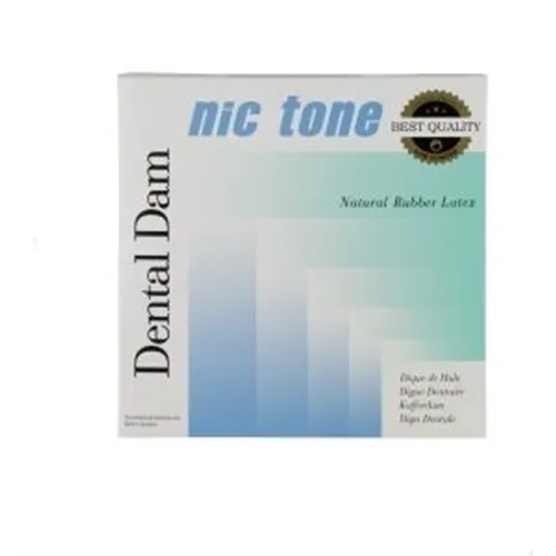 MDC DENTAL NIC TONE COFFERDAM VELLEN HEAVY BLAUW LATEX 152x152mm (36st)