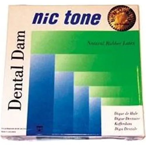 MDC DENTAL NIC TONE COFFERDAM VELLEN HEAVY GROEN LATEX 152x152mm (36st)