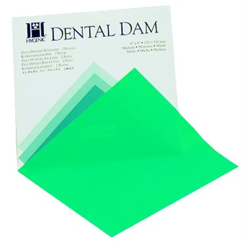 HYGENIC COFFERDAM VELLEN GREEN-MEDIUM 152x152mm (36st)