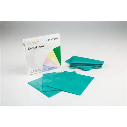 COLTENE HYSOLATE COFFERDAM LATEX VELLEN GREEN-MEDIUM 127x127mm (36st)