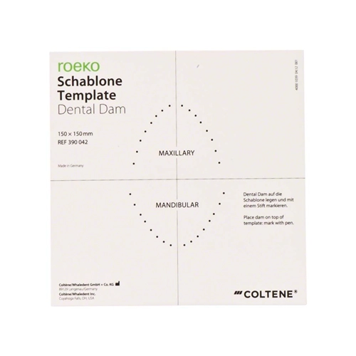 HYGENIC COFFERDAM TEMPLATE