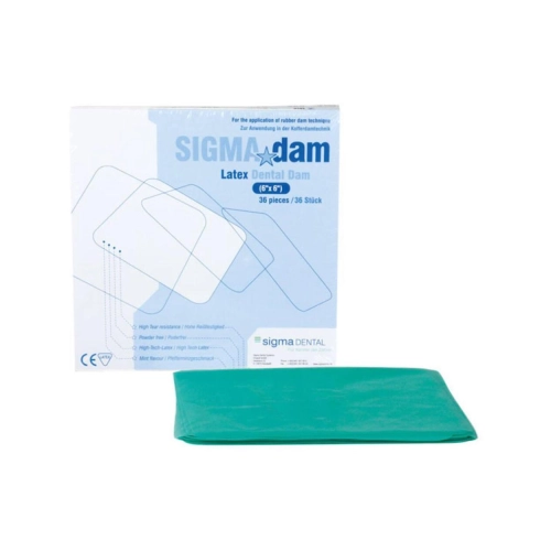 SIGMA SIGMADAM COFFERDAM VELLEN LATEX MEDIUM (36st)
