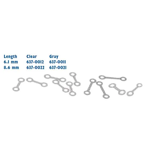 ORMCO DAMON TIEBACK MODULES SIZE 2 8,6mm GRIJS (40st) 637-0021