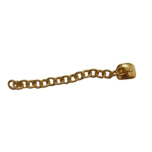 GESTENCO EXTRUSION EYELET GOLD PLATED HOOK CHAIN ROUND (5st) EE-00-02