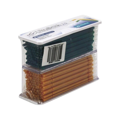 MICROBRUSH ULTRABRUSH® BORSTELAPPLICATOR GEEL-GROEN NORMAAL NAVULVERPAKKING (200st)