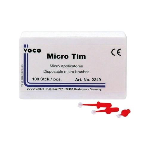 VOCO MICRO TIM APPLICATIEBORSTELTJES ROOD (100st)