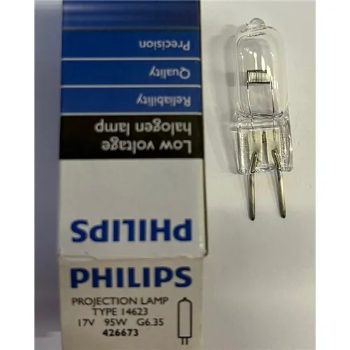 PHILIPS HALOGEEN PROJECTIE LAMP 17V/95W G6,35 TYPE 14623 REF 426673