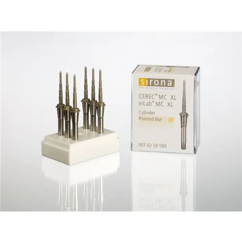 SIRONA CEREC CYLINDER POINTED BUR 20 VOOR MC XL NR.6259589 (6st)