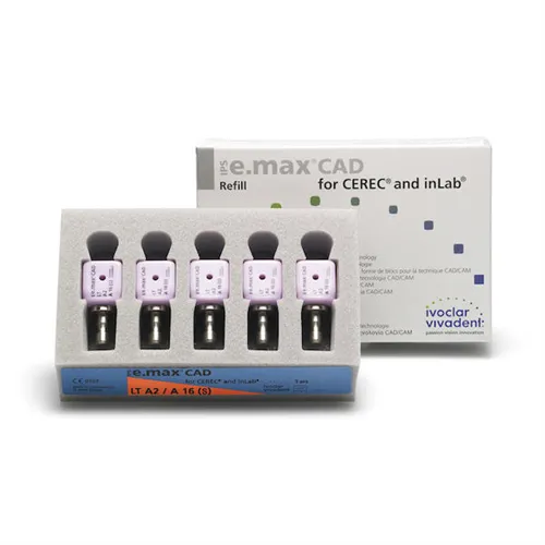 IVOCLAR IPS E.MAX CAD VOOR CEREC EN INLAB LT A3-A16S (5st)