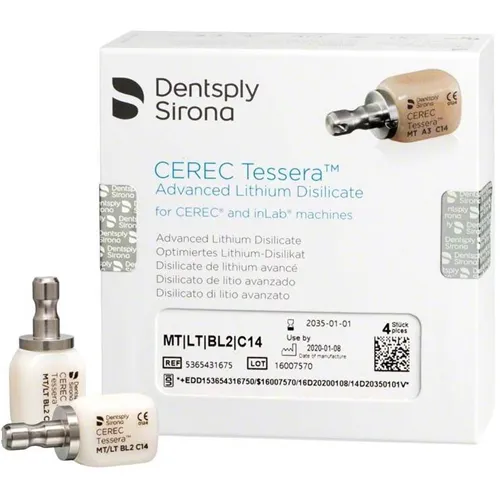 DENTSPLY SIRONA CEREC TESSERA MT/LT BL2-C14 (4st) 5365431675