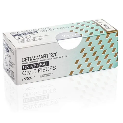 GC CERASMART270 UNIVERSEEL HYBRIDE KERAMISCH CAD/CAM LT A1-12 (5st)