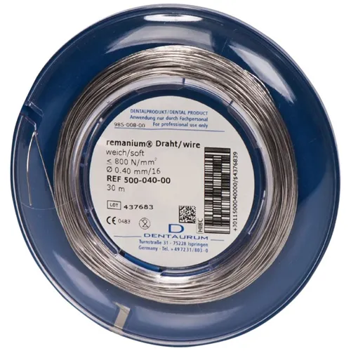 DENTAURUM REMANIUM LIGATUUR DRAAD SOFT 0,40mm NR.500-040 (30mtr)