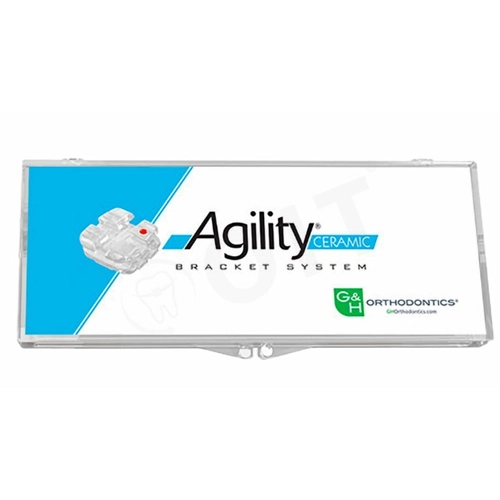 G&H AGILITY CERAMIC BRACKET SYSTEM KIT .022 MBT, HOOKS ON 3,4,5 (20st)
