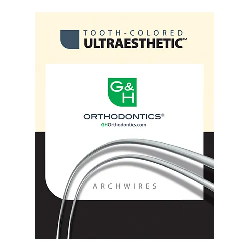 G&H G4 TOOTH COLORED STAINLESS STEEL ARCHWIRE .017x.025 LOWER EUROPA II (10st)