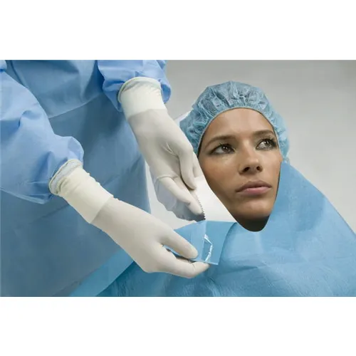 OMNIA AFDEKDOEKEN 75x90cm STERIEL MET U-VORMIGE SPLIT MET PLAKSTRIP 12t1254 (50st)