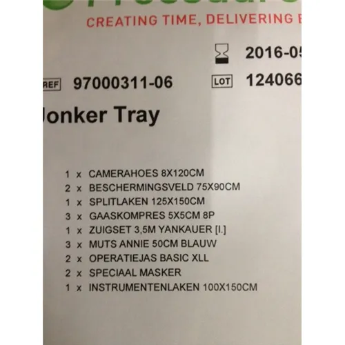 MÖLNLYCKE OPERATIE-TRAY TANDARTS JONKER