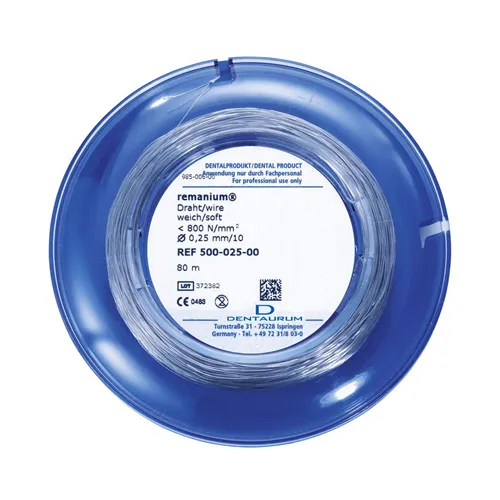 DENTAURUM REMANIUM LIGATUUR DRAAD SOFT 0,25mm NR.500-025 (80mtr)