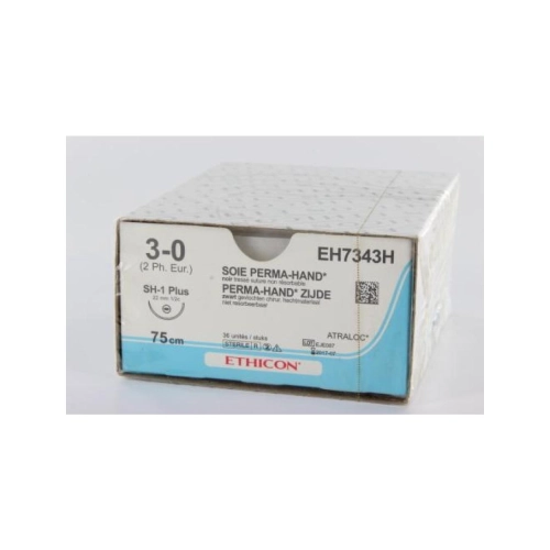 J&J HECHTZIJDE 3-0 EH7343H MET NAALD SH1 75cm (36st)