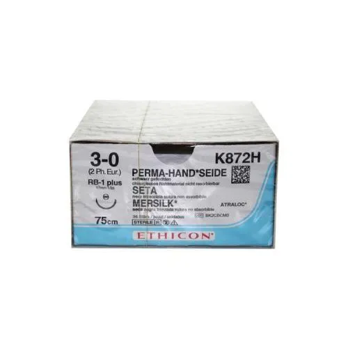 J&J HECHTZIJDE 3-0 K872H MET NAALD RB1 75cm (36st)
