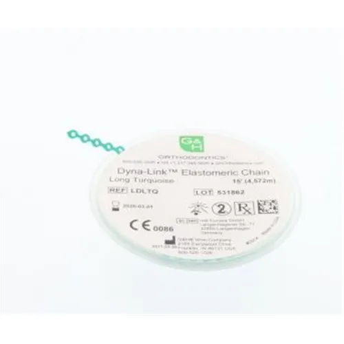 G&H DYNA-LINK ELASTOMERIC CHAIN LONG RUBY TURQOISE (4mtr)