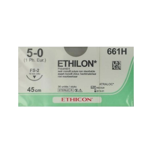J&J ETHILON 5-0 661H MET NAALD FS2 45cm (36st)