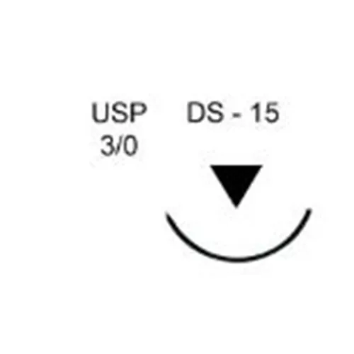 KEYDENT PTFE SUTURE 3-0 DS15 50cm (12st)