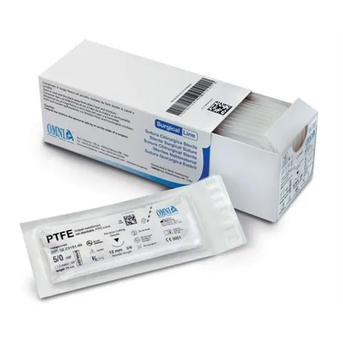 OMNIA PTFE HECHTMATERIAAL 5-0 DIAMOND 18mm 3/8 CIRKEL NAALD 75cm (12st)