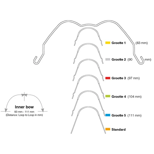GC FACE BOW MT 3 SHORT 97mm REF: 20386