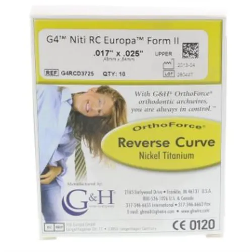 G&H REVERSE CURVE G4 NITI 17x25 EUROPA II (10st)