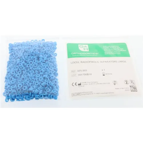 G&H LOOSE RADIOPAQUE SEPARATORS LARGE BLAUW (1000st) 325-303