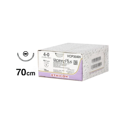 J&J VICRYL PLUS 4-0 VCP304H MET NAALD RB1 70cm (36st)