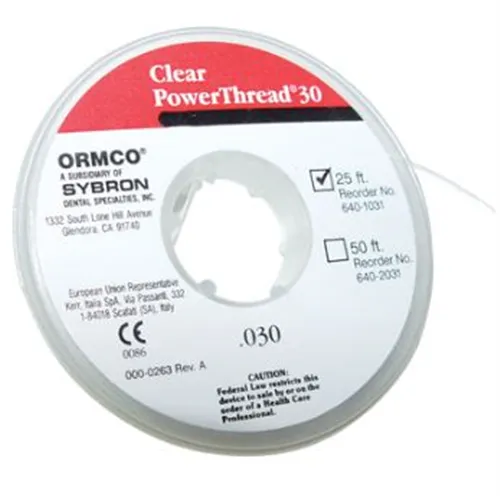 ORMCO ELASTIC POWER THREAD GREY (0,30/50ft) 640-2030